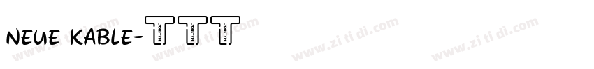 neue kable字体转换